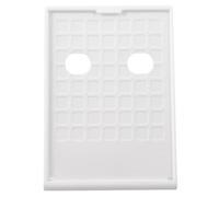 ROMISBABA Présentoir de Prix en Plastique ABS Blanc A6 de L Support Incliné pour Étiquettes de Prix Porte-Affiche de Bureau Compact et Léger pour Restaurants Supermarchés et Commerces