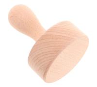 ROMISBABA Presse à Pâte en Bois Massif Pilon à Tarte avec Poignée 1 Pièce Outil de Cuisson Polyvalent pour Tartes Tourtes et Pâtisseries Ustensile Cuisine Traditionnel