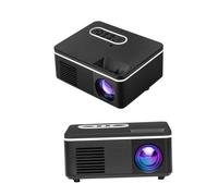 ROMISBABA Projecteur Portable Lumens LED Multimédia Compact Léger avec Interface Multifonction pour Usage Domestique