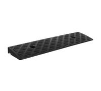 ROMISBABA Rampe d'Accès Voiture en Plastique Antidérapante 500X130X30Mm Noire Rampe de Trottoir Légère et Portable pour Garage Protection Châssis et Manœuvres Sécurisées en Milieu Urbain