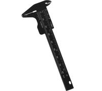 ROMISBABA Règle de Mesure à Sourcils en Plastique Noir 80 MM Compas Faciaux Coulissant Précis pour Maquillage Permanent Outil Professionnel de Positionnement Semi-Permanent et Tatouage