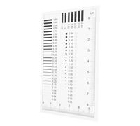 ROMISBABA Règle de Mesure Haute Précision pour Estimation de Ligne et Détection de Défauts Jauge Spot et Fissure Polyvalente Outil Clair et Facile Dutilisation pour et
