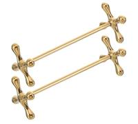 ROMISBABA Repose- en Acier Inoxydable Doré Minimaliste Lot de 2 Support Léger pour Cuillères et Fourchettes, Maison Bureau
