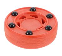 ROMISBABA Rondelle de Hockey Professionnelle Léger et Antichoc Rouge en Nylon et PVC, Palet D'entraînement pour Hockey à roulettes en Intérieur et Extérieur