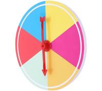 ROMISBABA Roue Fortune Tournante 15 Cm Diamètre 6 Cases Colorées en Plastique - Jeu de Loterie DIY pour Fêtes, Événements et Animations - Roue de Prix Compacte et Polyvalente