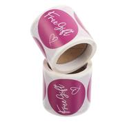 ROMISBABA Rouleau d'Autocollants Présents Lavande 38 CM 200 Pièces Étiquettes Autocollantes Rondes pour Enveloppes Mariage et Emballage Présent