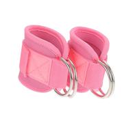 ROMISBABA Sangle Cheville Fitness Élastique pour Musculation Gymnastique Accessoires pour Renforcement des Jambes et Activation des Fessiers Lot de Rose