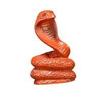 ROMISBABA Sculpture Serpent Sculptée Main Figurine Animal Décor Feng Shui pour Bureau ou Chambre et Sagesse Décoration Chinoise Année Serpent
