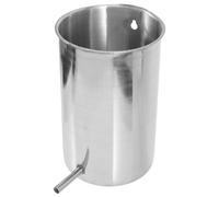 ROMISBABA Seau en Acier Inoxydable 1000ml Ergonomique et Facile à Nettoyer pour Usage Sanitaire Suspendu Argenté Fiable