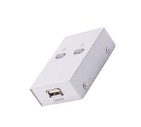 ROMISBABA Sélecteur USB 2.0 De Partage Automatique D'imprimante Et Scanner, Commutateur 2 Ports pour Bureau Et Maison, Compatible Pc, Boîtier Solide Compact