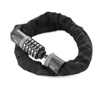 ROMISBABA Serrure à Code Chiffres Réinitialisable Chaîne Acier Renforcé Antieffraction pour Porte Garage Clôture Protection Haute Sécurité Noire et Grise