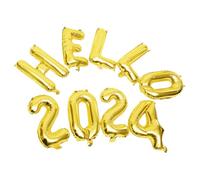 ROMISBABA Set de Ballons Aluminium pour Décoration Nouvel An Kit Complet pour Fête et Anniversaire Doré Résistant pour Graduation et Célébrations