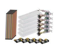 ROMISBABA Set de Breadboard Points avec Module Alimentation et Fils Jumper pour Kit DIY Électronique et Expérimentation