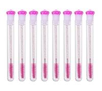 ROMISBABA Set de Brosses à Mascara Rangement Facile Lot de 8 en Acrylique Diamant, Applicateur de Compact Outil de Maquillage pour Voyage pour Femmes