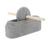 ROMISBABA Set Stone Mortar And Pestle Hand Stone Mill Grinder For Traditional Chinese Medicine Enthusiasts And Professionals