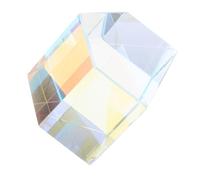 ROMISBABA Solaire Décoratif en Verre avec Effet Lumineux Cube Optique Artisanal pour Bureau et Étagère Cadeau Original et Élégant