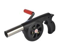 ROMISBABA Souffleur Manuel à Manivelle pour Barbecue Extérieur Ventilateur Portable Résistant Chaleur pour Camping et Feux de Cheminée