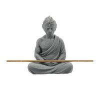 ROMISBABA Statue Bouddhiste Grès pour Aquarium et Jardin Figurine Roi Singe Décoration Chinoise Multifonctionnelle pour Bureau Maison Ornement Zen Compact et Élégant