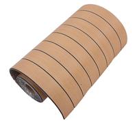 ROMISBABA Stickers Muraux 3d Autocollants en Pvc Marron Clair 40x300 Cm, Papier Peint Imperméable pour Salle de Bain Cuisine, Panneaux Muraux Décoratifs Épais et Isolants pour Rénovation