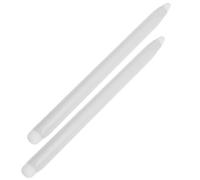 ROMISBABA Stylet Tactile Double Pointe pour Tableau Blanc Interactif 2 Pièces, Stylet Capacitif Ergonomique pour Usage Scolaire et Professionnel, Blanc, Léger et Portable