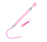 ROMISBABA Stylo à Pointiller Diamant Rotatif pour Nail Art DIY Outil Rechargeable en Plastique Rose Cire Souple Accessoires Strass Ongle pour Peinture Diamant et Tableau Strass