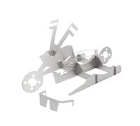 ROMISBABA Support à Poulet Acier Inoxydable Résistant Haute Température pour Barbecue Rack de Grillade Portable pour Poulet et Tendre Accessoire Pratique pour Rôtissoire