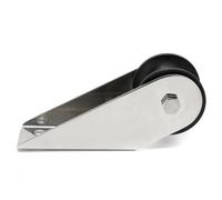 ROMISBABA Support d'Ancre de Bateau en Acier Inoxydable 304 Argenté Rouleau en Nylon Anti-Rayures 42X63 MM Système de Verrouillage d'Ancre Accessoire Marin pour Protection Coque