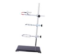 ROMISBABA Support de Laboratoire Robuste pour Fixation et Maintien Dinstruments Base Carrée Antidérapante Usage Chimie et Filtration