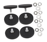 ROMISBABA Support De Montage Rond Filetage M6 Lot De 6 Aimants De Montage Recouverts De Caoutchouc Anti-Rayures Et Antidérapants Fixation pour Projecteurs De Plafond De Voiture Et Usage Industriel