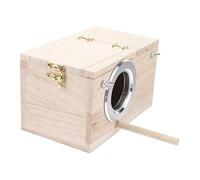 ROMISBABA Support De Nidification Oiseau Bois Nichoir pour Oiseaux Extérieurs Support Oiseau pour Fenêtre Nichoir avec Entrée Protégée Le Vent Pluie