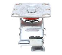 ROMISBABA Support de Roulettes Pivotantes Robustes 10 CM avec Frein Cadre en Acier Renforcé pour Objets Lourds Châssis Industriel Solide pour Meubles et Équipements de Manutention