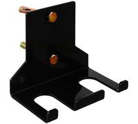 ROMISBABA Support Mural Double pour Barre D'haltères de Musculation, Rack de Rangement en Acier Robuste, Compatible Barres Électroplaquées et Caoutchouc, Gym Maison et Salle de Sport