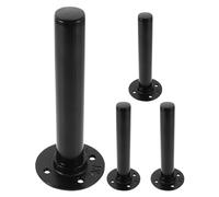 ROMISBABA Support Mural pour Disques de Musculation en Fer Épais Lot de 4 Supports Robustes Rangement Mural Compact pour Salle de Sport Optimisation Espace Vertical Compatible Plusieurs