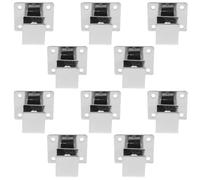 ROMISBABA Support Mural Robuste en Acier au Carbone Douille de Bride Épaissie 10 Pièces pour Tringle à Vêtements et Rideaux pour Magasins de Vêtements