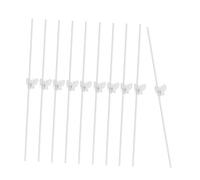 ROMISBABA Support Plante Plastique Transparent avec Clips pour Orchidées Tuteurs Résistants et Faciles à Installer pour Jardin et Intérieur