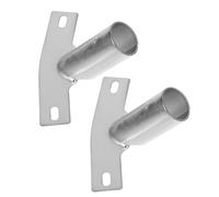 ROMISBABA Supports de Manche à Balai en Fer Robuste Embouts Filetés, Lot de 2 pour Balai et Serpillière, Accessoires pour Nettoyage Domestique