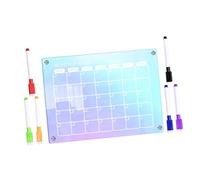 ROMISBABA Tableau Mémo Magnétique Effaçable à Sec avec Stylo Planificateur Hebdomadaire Diy pour Frigo Organiseur Réutilisable et Portable