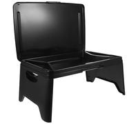 ROMISBABA Tablette Support pour Ordinateur Portable Noir Pliable en Plastique Léger Multifonctionnel, Bureau à Domicile pour Ordinateur Portable, pour Lit et Bureau