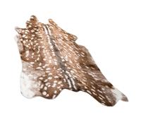 ROMISBABA Tapis Décoratif Confortable en Polyester Imitation Peau de Cerf Tapis de Sol Marron Design Créatif et Unique pour Salon et Chambre