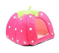 ROMISBABA Tente à Lapin Cachette Décorative en Tissu Rose s Maison pour Hamster Et Petits Animaux, Lieu De Repos Et Jeu pour Cage