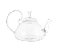 ROMISBABA Théière Verre Résistante à Haute Température Infusion Artisanale avec Poignée Ergonomique Théière Transparente Compacte pour Maison Extraction Douce des Thé