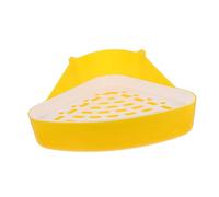 ROMISBABA Toilette pour Petits Animaux Lapin Cochon Bac Plastique avec Filet Sécurisé Fixation Double Crochet Hygiénique et Facile à Nettoyer pour Apprentissage Propreté