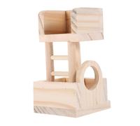 ROMISBABA Tour Observation Bois pour Hamster Jouet à Mâcher pour Petits Animaux comme Souris Et Gerbils Jouet Escalade Amusant Et Résistant