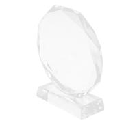 ROMISBABA Trophée Cristal Octogonal Sublimation Cadre Photo Personnalisable pour Récompenses et Reconnaissance Design Unique et Finition Soignée pour Événements et Compétitions Adultes