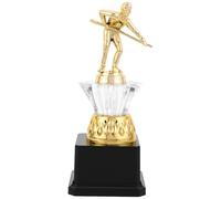ROMISBABA Trophée de Récompense 3D en Plastique, Trophée Médaille d'or, Couleur Or, Facile à Exposer, pour Clubs et Party Game, Récompense de Billard