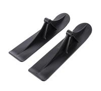 ROMISBABA Trottinette Neige avec Planche Traîneau et Roues Résistantes Au Froid Kit Ski Scooter Garçon Fille Pratique et Facile à Installer Noir