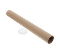 ROMISBABA Tube Carton Rond Kraft avec Capuchon Tube Expédition pour Affiches Documents et Dessins Robuste pour Stockage et Envoi Sécurisé