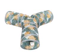 ROMISBABA Tunnel Pliable pour Lapin en Polyester Léger, pour Animaux de Compagnie Maison, Trois Voies pour Cachette et Jeu Actif