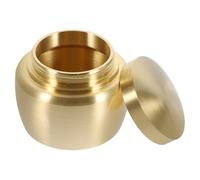 ROMISBABA Urne Funéraire Mini Réservoir de Stockage Robuste et Sécurisé en Cuivre Or Design Simple et Généreux pour Cendres et Poudre de Parfum à Domicile ou Cimetières