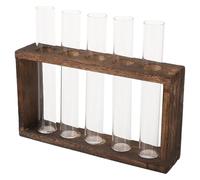 ROMISBABA Vase à Tube à Essai Transparent Support pour Plantes Hydroponiques Décoration Intérieure Simple et Élégante pour Bureau et Maison